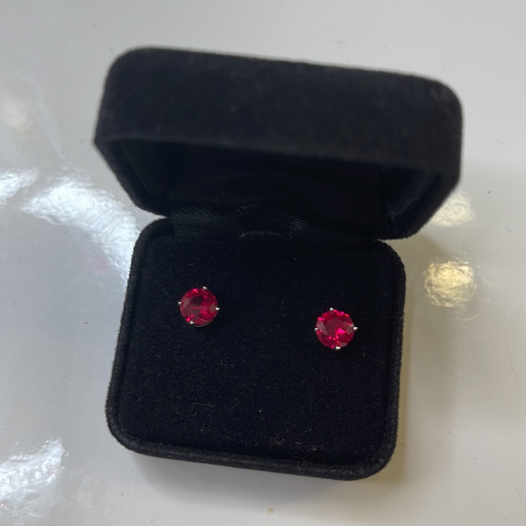 Garnet Studs